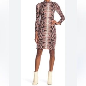 Velvet torch Elegant Snake skin Print Dress size M